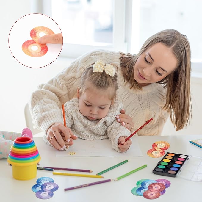 36Pcs Calm Stickers for Anxiety Sensory Stickers Calm Strips Anti Stress Anxiety Relief Items Tactile Textured for Breathing Exercise Fidget Strips for Kids Teens Adults Home Classroom Supplies