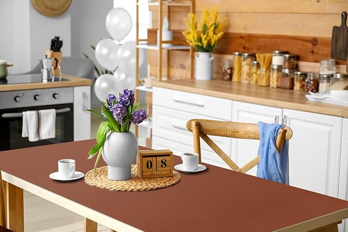 Boutilon Leather Desk Pad 47"x 24" Non-Slip Mouse Pad,Business Desk Pad,Extended Table Protector for Keyboard and Mouse,Desk Writing Pad for Office Home Working Decor (XXXL-Brown)
