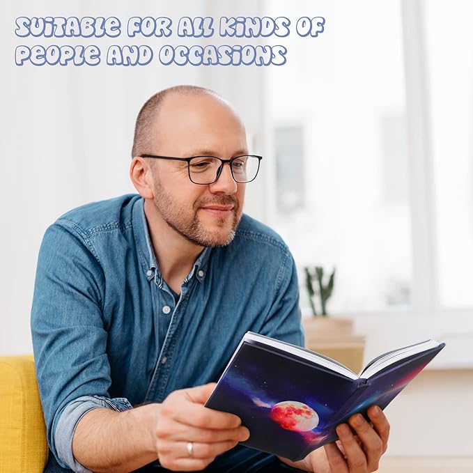 6 Pack Stretchable Book Cover Jumbo Fabric Book Covers Colorful Pattern Print Book Protector Washable Reusable Protective Textbook Cover for Hardcover Textbooks up to 9 x 11 Inch (Star Pattern)