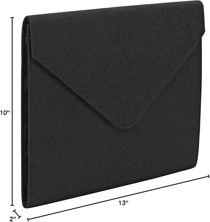 Smead Cloth Expanding File, 2" Expansion, Snap Closure, Letter Size, Black (70920)