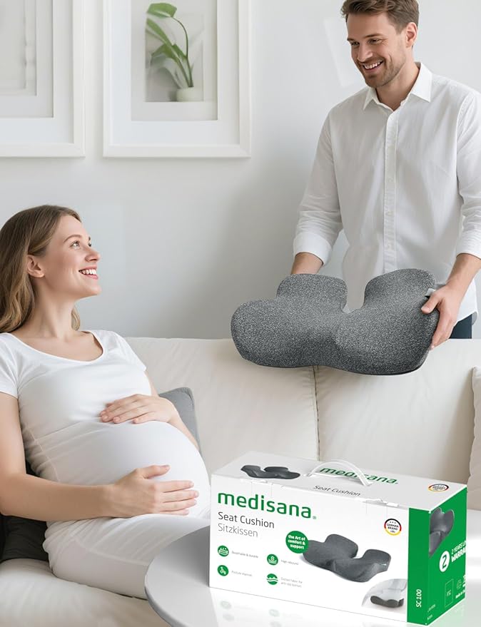 Seat Cushion - SC 100 Seat Cushions for Office Chairs, Car Seat, Wheelchair - Sciatica & Tailbone & Coccyx Pain Relief Pillow for Driver Sedentary People(Size:17 * 14.6 * 3.54 in)