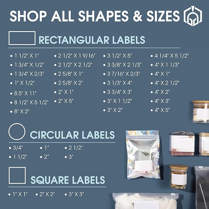 4.25" X 5.5" Matte White Shipping Labels Compatible with Inkjet and Laser Printers - 100 Sheets, 400 Total Printable Stickers for Mailing, Product Labeling, Organization - Spartan Industrial