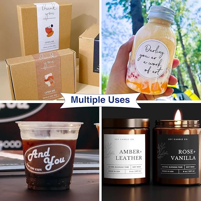 8x10 Printable Vinyl Sticker Paper Waterproof, Removable Self Adhesive Vinyl Sticker Sheets for Inkjet and Laser printer, 30 Pack, 8R Size, Glossy White