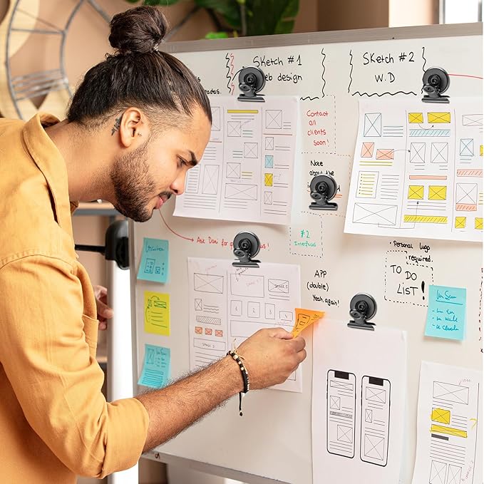 20 Pack Fridge Magnets Clips Heavy Duty, Strong Magnetic Clips, Cute Refrigerator Magntes Clip Whiteboard Magnets ClipsBest for Photo Display,Whiteboard,Refrigerator,Locker