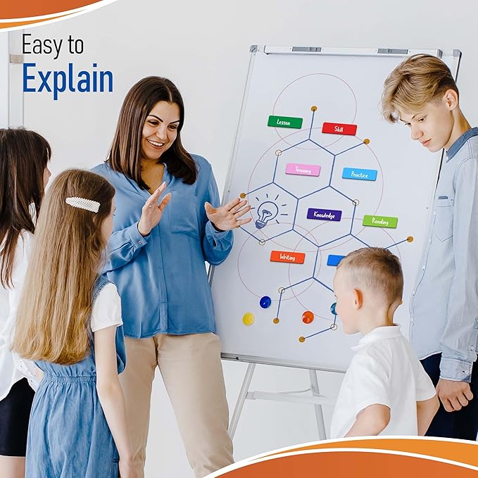 Dry-Erase Magnetic Labels Full Colored 4 x 2 inch