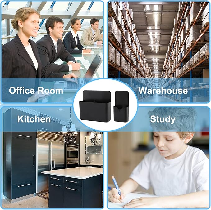 Magnetic Pen Holder,2 Pack Magnetic Dry Erase Marker Holder with Generous Compartments,Strong Magnet Storage Marker Pen Pencil Organizer for Refrigerator,Whiteboard,Locker Accessories
