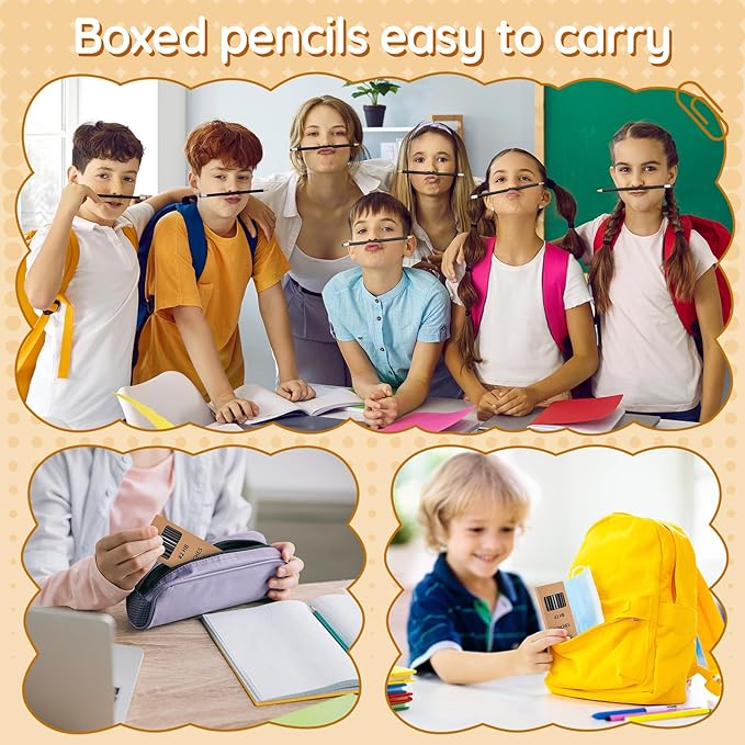 Geyoga 30 Packs of 300 Count #2 Pre Sharpened Pencils Bulk Woodcased for Classroom #2 HB Triangle Shape Pencils with Top Erasers for Teacher Office Back to School Supply(Black)