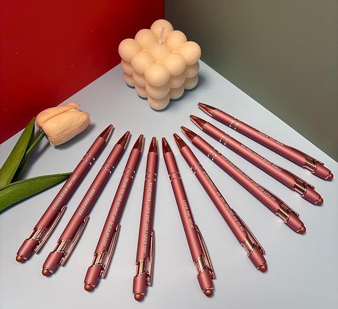 Aozora Best Mom Ever Gifts 9 Pack Fancy Pens with Stylus Tips Presents for Mom from Daughter or Son, Mothers Day Pens Happy Birthday Gifts for Moms