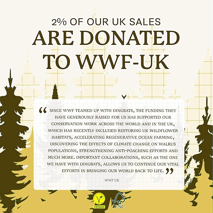 Dingbats A5 Wildlife Notebook Journal Hardcover, Cream 100gsm Ink-Proof Paper, 6.1 x 8.5 inches, 192 pages (Cream Wolf, Squared)