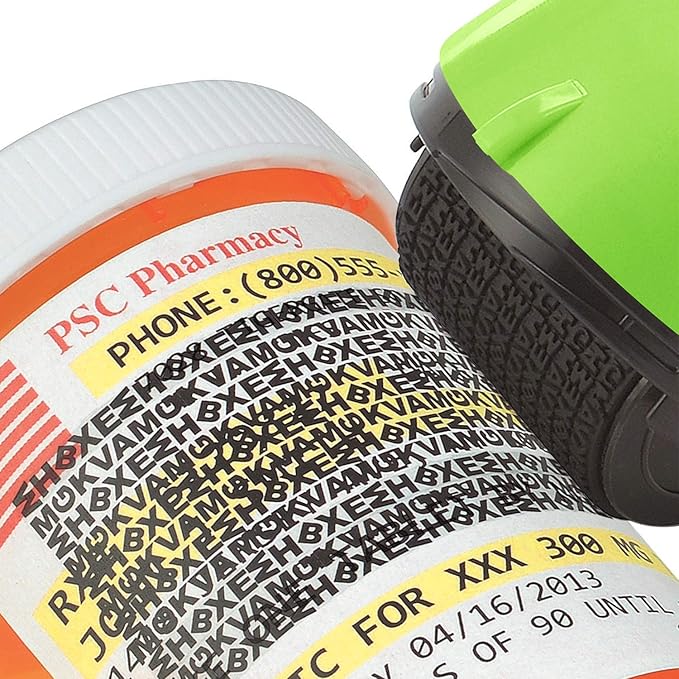 Guard Your ID ADVANCED WIDE Roller Identity Theft Prevention Security Stamp GREEN (38492)