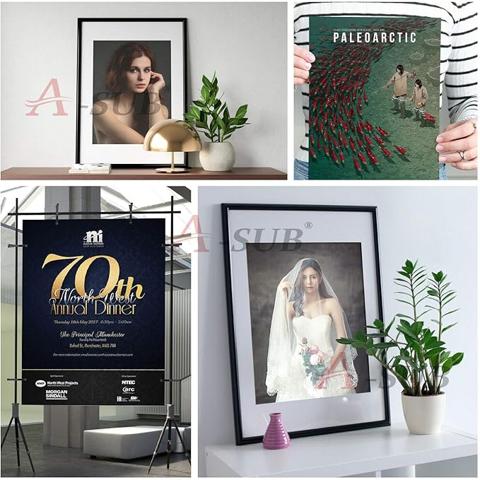 A-SUB Premium Photo Paper Luster 11x17 Inch 66lb for Inkjet Printers 50 Sheets, Single Sided