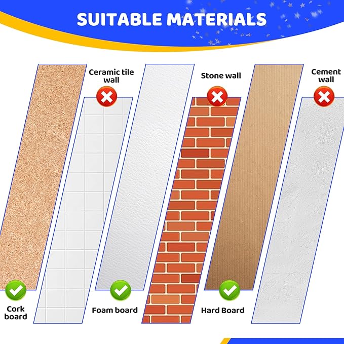 240Pcs Black Push Pins,5 Style Thumb Tacks, Black Plastic Push Pins for Bulletin Boards, Cork Board,Wall,Cork Board Accessories, Office Home Supplies