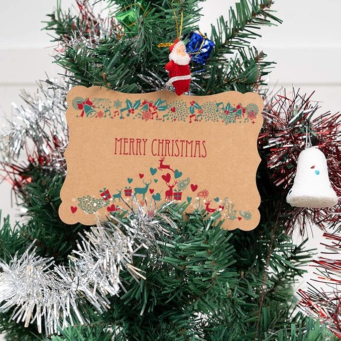 50 Pack Blank Kraft Cards Cardstock Thick Paper Brown Greeting Cards for DIY Gift Card Menus, Baby Shower and Wedding Invitations (Kraft Color, 4x6IN)