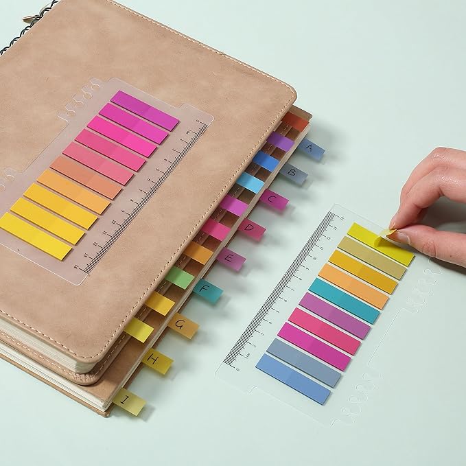Mr. Pen- Colorful Book Tabs, 3200 Pcs, Transparent Sticky Tabs for Annotating Books, Page Markers