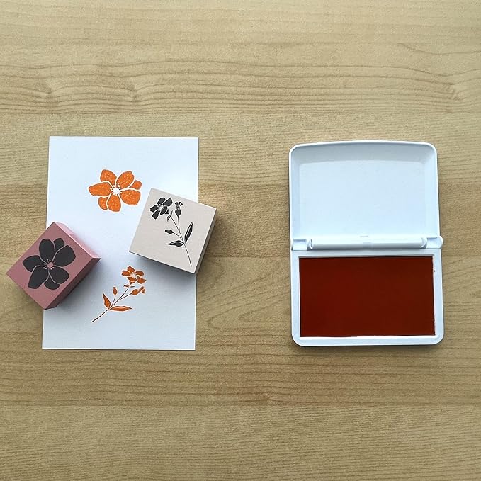 COLOP Make Series, Ink Stamp Pads, with Non-Toxic Premium Ink, Water-Based Acid-Free (Shiny Orange, Make 1-1-15/16" x 3-1/2")