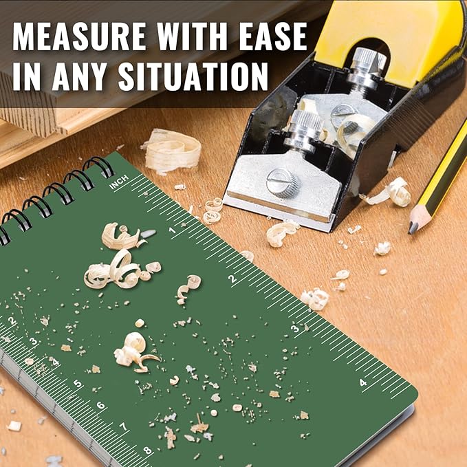 POPYOLA 6 Pack Waterproof Pocket Notebook, 3 x 5 Pocket Notepad, All Weather Small Mini Spiral Notepad with 100 Lined Pages for Outdoor Office School