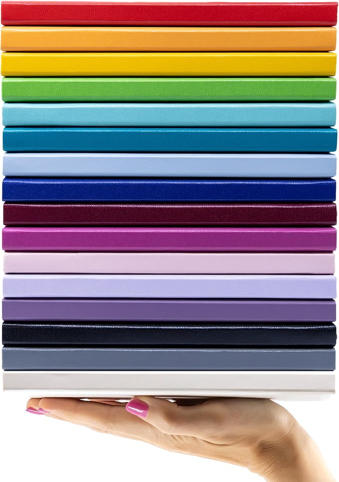 PAPERAGE Dotted Journal Notebook, (Dark Green), 160 Pages, Medium 5.6 in x 8 in - 100 GSM Thick Paper – Hardcover Journaling Notebook for Work, School & Bullet Journaling