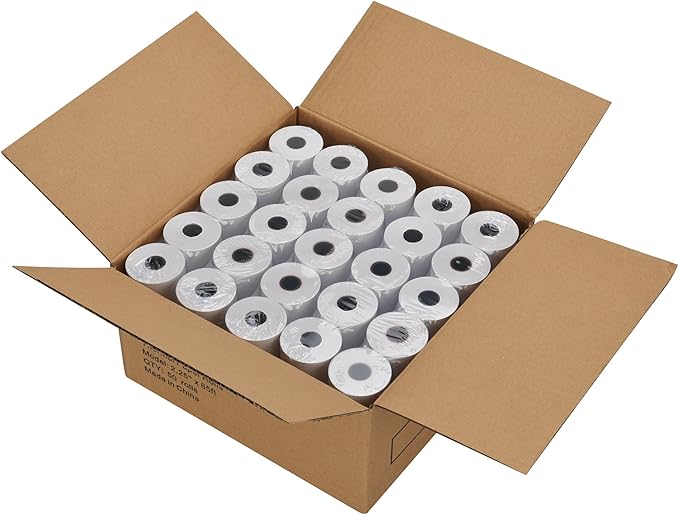RBHK Thermal Paper, 2 1/4 x 85ft Thermal Receipt Paper Rolls, POS/Cash Register Credit Card Paper (50 Rolls)