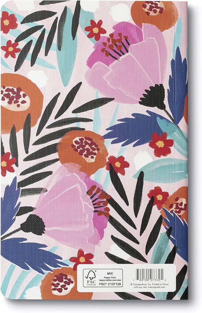 Compendium Softcover Journal - Dwell on the beauty of life. – A Write Now Journal with 128 Lined Pages, 5″W x 8″H