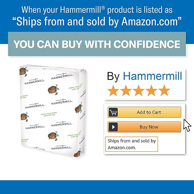Hammermill Colored Paper, 24 lb Pink Printer Paper, 8.5 x 11-1 Ream (500 Sheets) - Made in the USA, Pastel Paper, 104463R