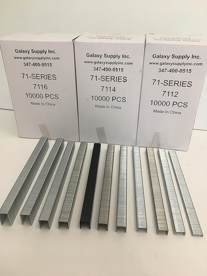Spotnails 87006 Galvanized Chisel Point Staples 10mm 3/8" Simular to SENCO C / FASCO 7C / BEA 71 Quantity:10,000 staples