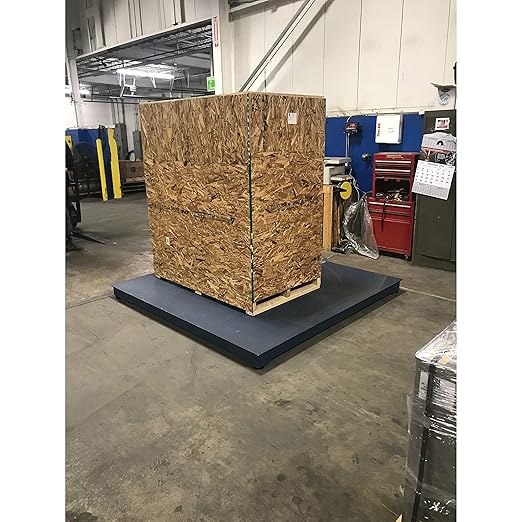 Industrial Floor Scale with Indicator, Accurate Digital 48" x 48" (4โx4โ) Pallet Scales for Warehouse or Shipping Weighing NTEP Certified (Legal for Trade) (2500 lbs x 0.5 lb)