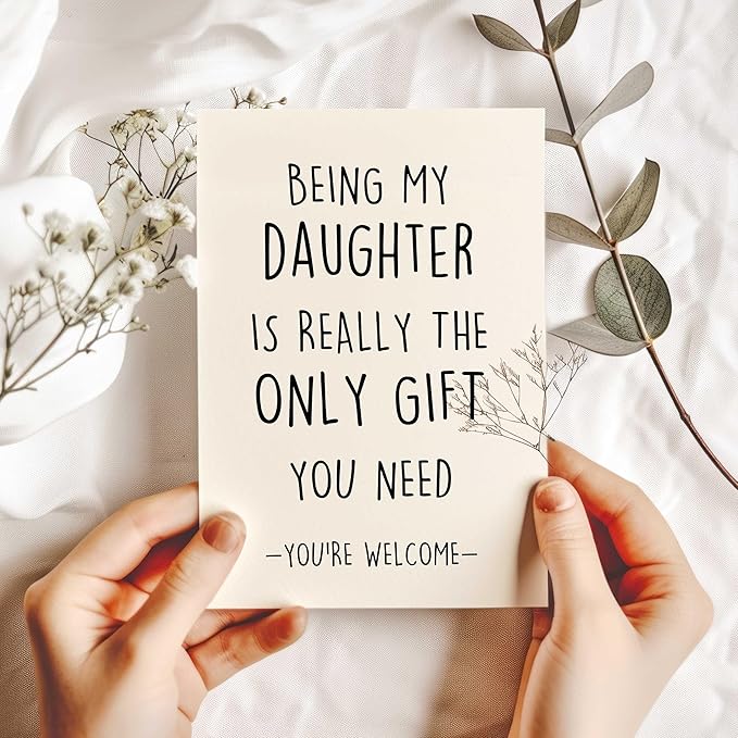 Daughter Birthday Card, Happy Birthday Card for Daughter,Birthday Gifts for Daughter, Daughter Birthday Gift, Birthday Card for Daughter Adult