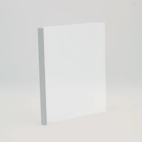 Thermal Binding Clear Covers with Steel Spine –for Thermal Binding Machines – Formerly Unibind – Used in Real Estate, Education and Various Businesses (Aluminum, 160 Sheets Max - 44/Box)