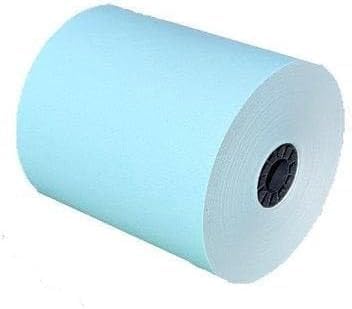 (32 Rolls) 3 1/8 x 180 Blue Thermal Paper Receipt Rolls (55GSM Paper Thickness) fits all Clover POS Cash Register Printers, Blue Thermal Paper from BuyRegisterRolls