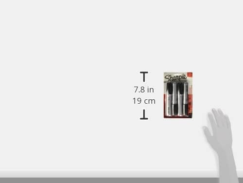 Sharpie King Size Permanent Marker, Large Chisel Tip, Great for Poster Boards, Black, 4 Count