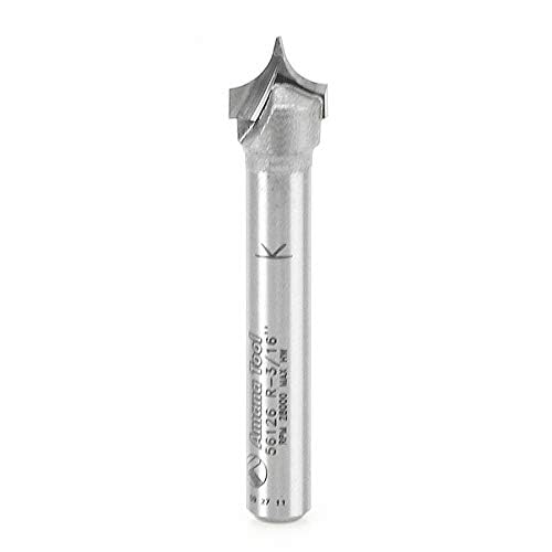 Amana Tool - 56126 Carbide Tipped Pt. Cutting Roundover 3/16 Radius x 3/8 Dia x 19/64 x