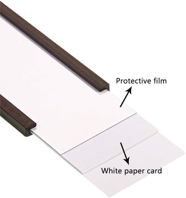 C Channel Magentic Label Holders 1.2x4 Inch,Magnetic Labels for File Cabinets，Pack of 50