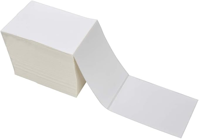 JTIEO 2" x 4" Sticker Labels Direct Thermal Labels 300Pcs Shipping Label, Compatible with Zebra & Rollo Label Printer