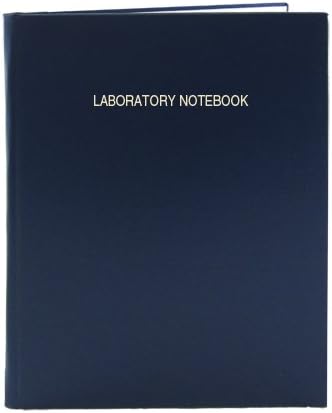BookFactory Lab Notebook - 312 Pages (.25" Grid Format) 8" x 10" Blue Cover Section Sewn Hardbound Laboratory Notebook (LIRPE-312-SGR-A-LBT1)