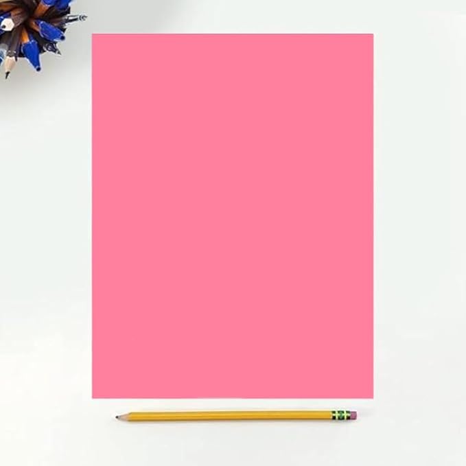 Colored Copy Paper, 20 LB (75 GSM) 8.5 X 11, 500 Sheets (cherry)