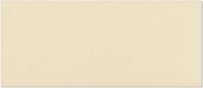 EnDoc #9 Colored Envelopes - 80 Pack - Cream Pastel Color 3 7/8 x 8 7/8 envelope, Letter Size, For Home, Offices, Holiday, Invoices and Mailings