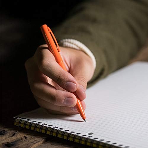 Rite In The Rain Rite in the Rain Weatherproof Orange Metal Retractable Ballpoint Pen - Black Ink (No. OR97), Orange Barrel / Black Ink