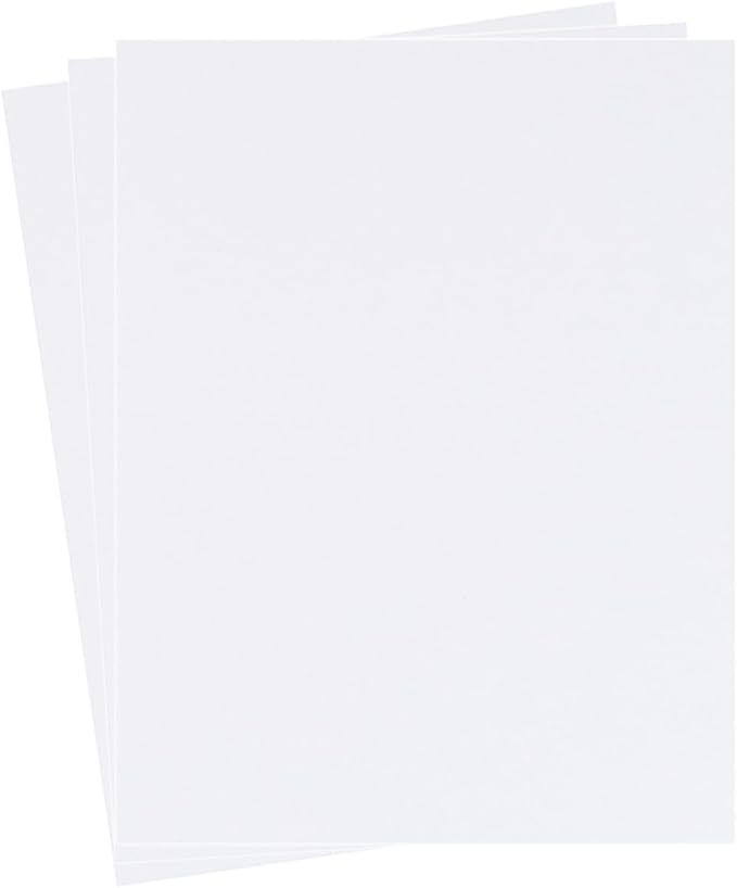 30 sheets Cardstock Paper 8 1/2 x 11 Inches for Crafts and Invitations (White)