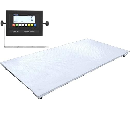 SellEton 48" x 72" (4' x 6') Non-NTEP Floor Scales, Indicator for Warehouse Shipping and Heavy Duty Industrial, 1000 lb x 0.2 lb