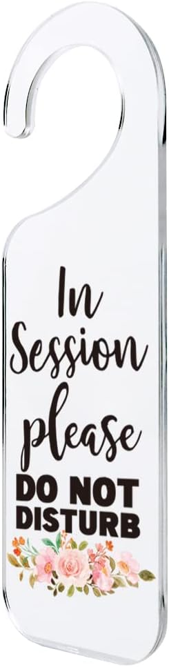 Do Not Disturb Door Sign Engraved Acrylic Hanger Handle Home Decor Acrylic Banner Acrylic Hanging Sign Door Plaque Handmade Office Hanging Sign In Session