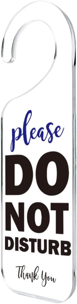 Do Not Disturb Door Sign Engraved Acrylic Hanger Handle Home Decor Acrylic Banner Acrylic Hanging Sign Door Plaque Handmade Office Hanging Sign Please Do Not Disturb