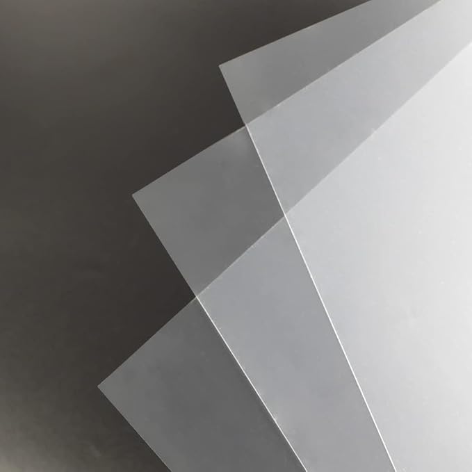 Rayson Clear Binding Cover - 14 mil Polypropylene, 8-1/2 × 11 inches, Durable Un-Punched Plastic Presentation Covers, 50-Pack (PP3550C)
