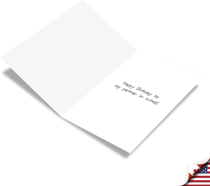 NobleWorks - 1 Funny Happy Birthday Greeting Card - Retro Old Woman Humor, Notecard Talk Bubbles - Matching Alibis C3537BDG