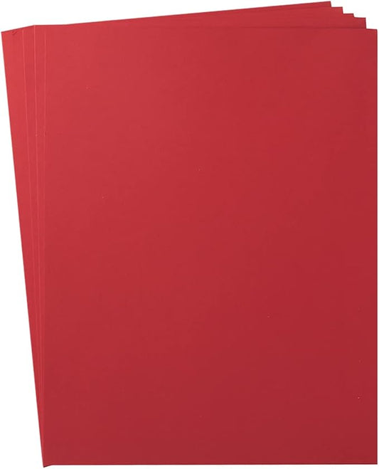 30 sheets Cardstock Paper 8 1/2 x 11 Inches for Crafts and Invitations (Red)