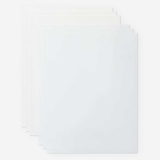 Cricut Waterproof Sticker Paper - US Letter Size (8.5in x 11in), Sticker Paper for Printer, Compatible with Cricut Maker, Explore 3, & Cricut Joy Xtra, White (6 Ct)