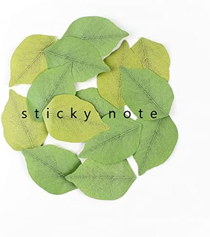 300 Sheets Leaf Sticky Notes Memo Pad Paper Sticker Pads (50 Sheets/Pad x 6 Pads)