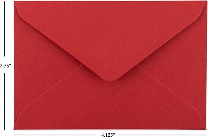 Purple Q Crafts 60 Mini Envelopes 10 Assorted Colors,Gummed closure, Gift Card, Business Card Envelopes 4"x 2.7"