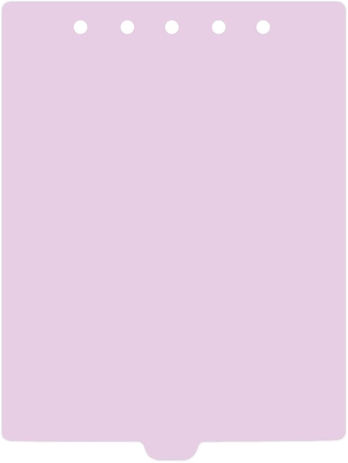 Carstens - Heavy Duty Plastic Ring Binder Dividers, Bottom Tab, 1/9 Cut, Tab 5 Position, US Letter, Lavender, Pack of 10, (2619-14) - Ideal Medical Chart Dividers or Index Tabs for 3 Ring Binders