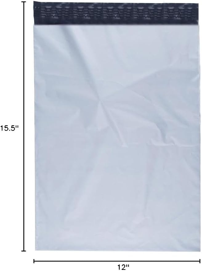 Poly Mailers Shipping Envelopes Bags, 12 x 15.5 - inches, 4000 Bags
