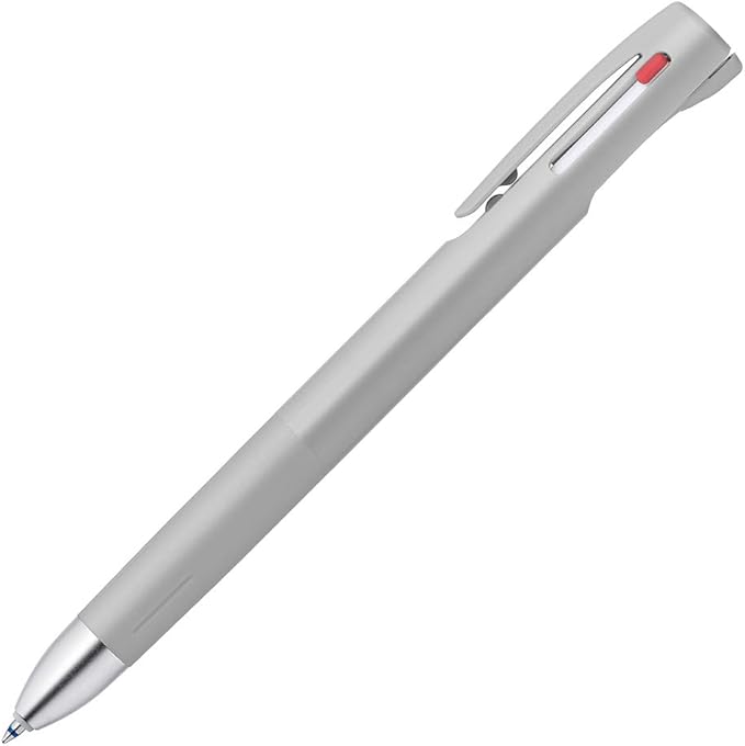 Zebra Zbra 3 Color Ballpoint Pen, Blen 3C 0.7mm, Gray Body (B3A88-GR)